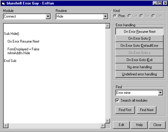 blueshell Error Guy 0.2.27 software screenshot