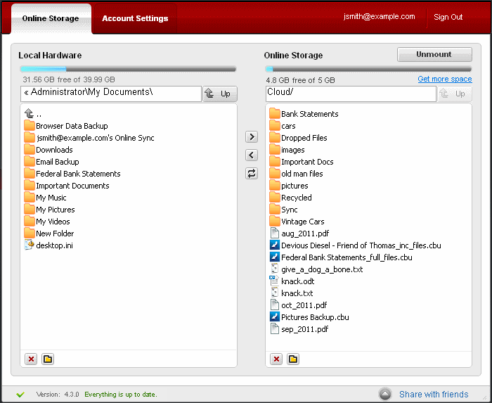 cCloud 3.0.8.84 software screenshot