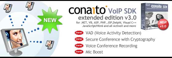 conaito VoIP Extended SDK ActiveX 3.1 software screenshot