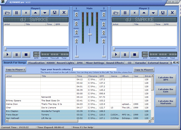 dj SWAKKE Bronze 1.0 software screenshot