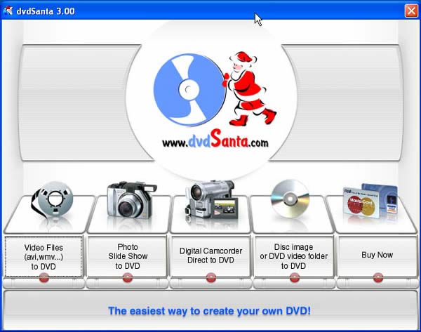 dvdSanta 4.50.27577 software screenshot