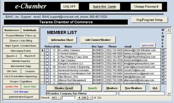 e-Chamber 06-10-2013 software screenshot