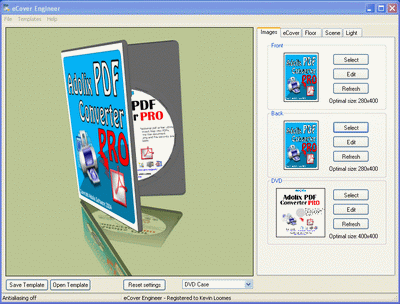 eCover Engineer 6.3.1 software screenshot