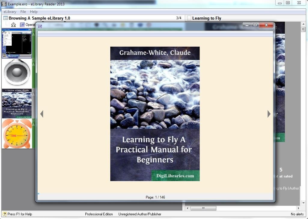 eLibrary Reader 2013 3.0 software screenshot