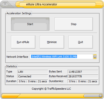 eMule Ultra Accelerator 5.4.0 software screenshot