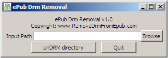 ePub Drm Removal 1.2.2.3 software screenshot