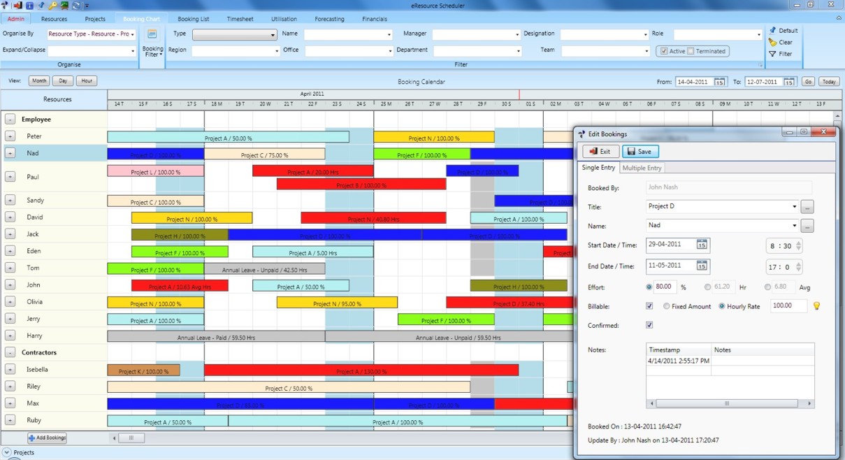 eResource Scheduler 3.5.9 software screenshot