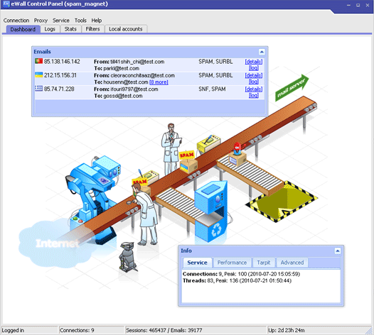 eWall 4.0.2.34 software screenshot