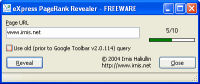 eXpress PageRank Revealer 1.0.3 software screenshot