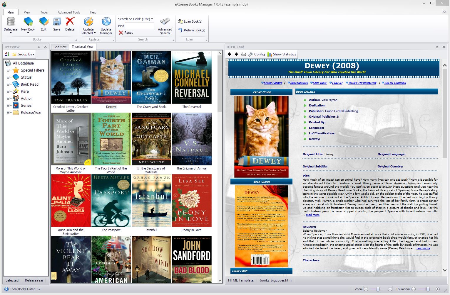 eXtreme Books Manager 1.0.4.6 software screenshot