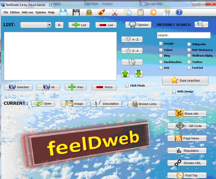 feelDweb 1.9.2 software screenshot