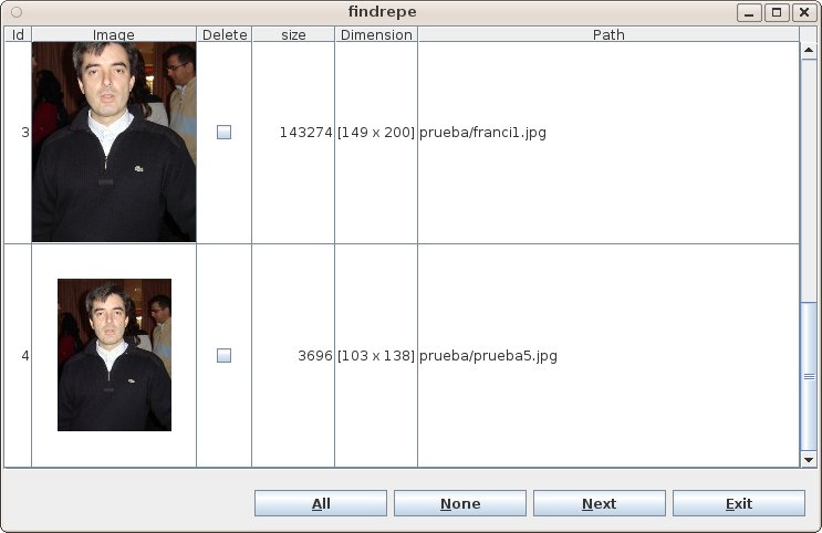 findrepe 0.12.0 software screenshot