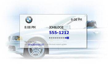 fonXL Call Display Screen Saver 1.0.2 software screenshot