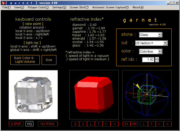 garnet 4.06 software screenshot