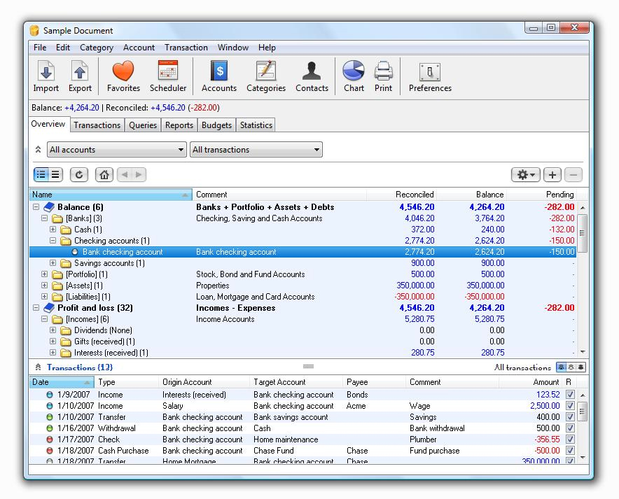 iCash 7.5.9 software screenshot