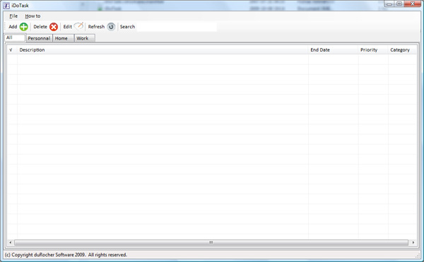 iDoTask manager 1.0 software screenshot