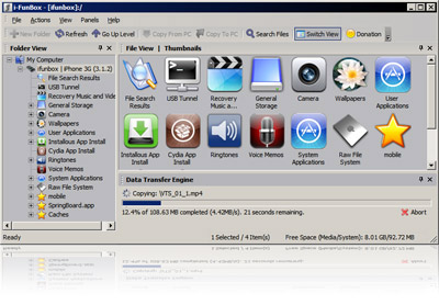 iFunBox 3.0.3939.1352 software screenshot