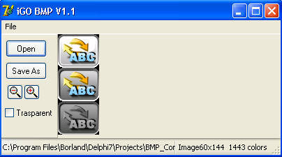 iGO BMP 3.0b software screenshot