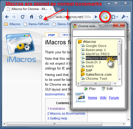 iMacros Enterprise 9.00 software screenshot