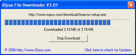 iOpus File and Website Downloader 3.01 software screenshot