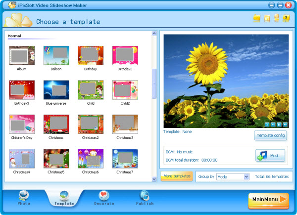 iPixSoft Video Slideshow Maker 3.5.6 software screenshot