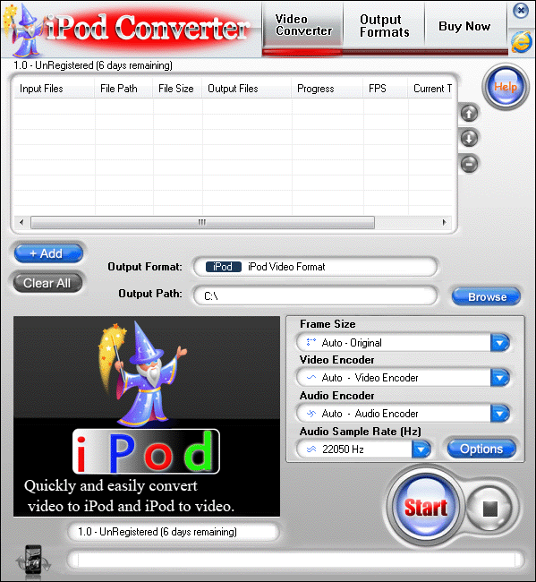 iPod Converter 2.61 software screenshot
