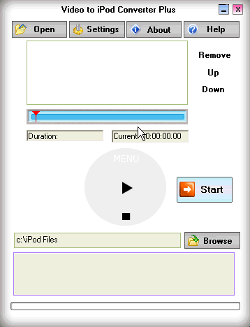 iPod Movie Converter Suite 2.0 software screenshot