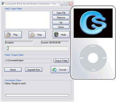 iPod Movie Video Converter 7.12 software screenshot