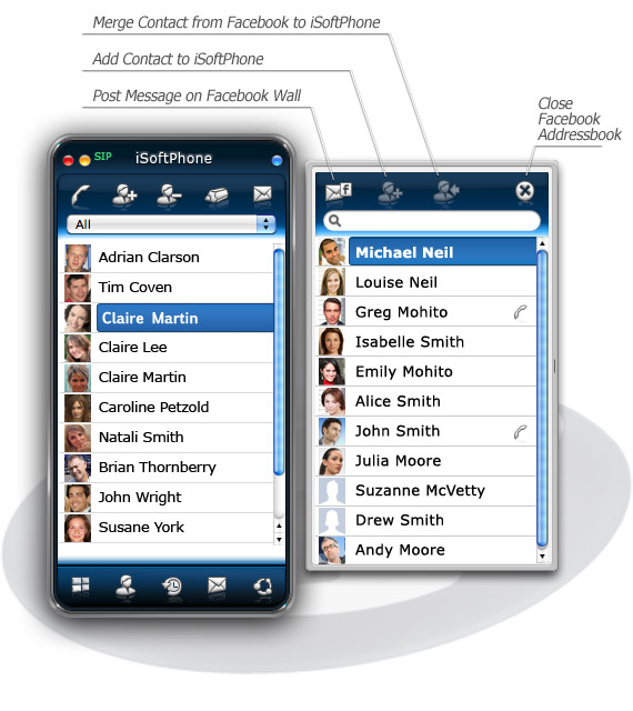 iSoftPhone 2.8 software screenshot