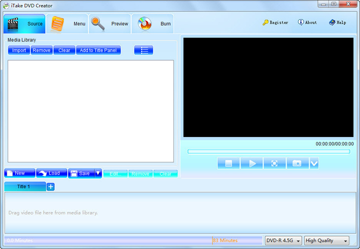 iTake DVD Creator 3.8.2.7 software screenshot