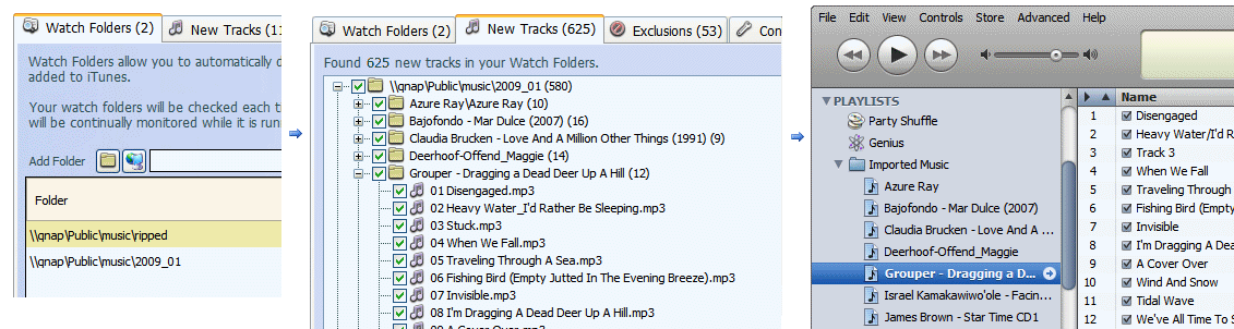 iTunes Folder Watch 2.1.15 software screenshot