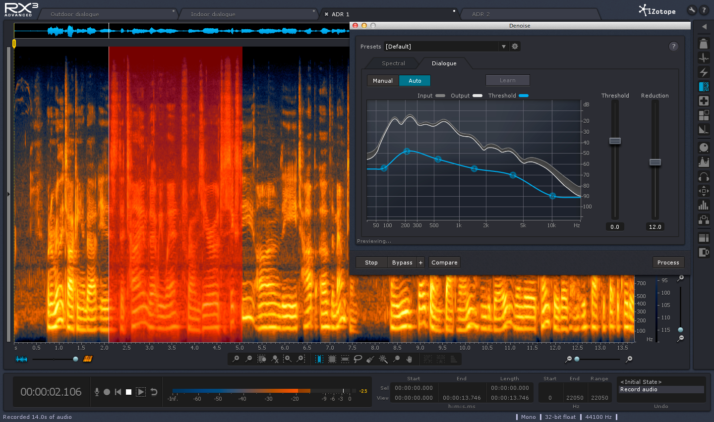 iZotope RX Audio Editor 5.01.184 software screenshot