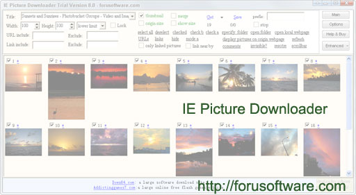 ie picture downloader 8.4 software screenshot