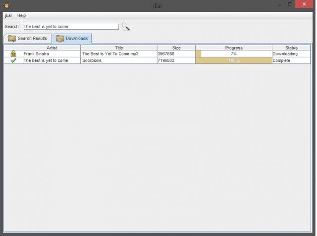 jEar 0.5 software screenshot
