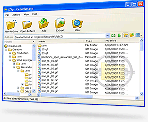 jZip 2.0.0.135670 software screenshot
