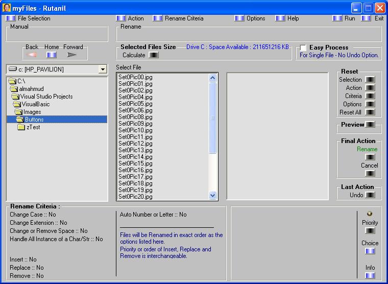 myFiles 1.1.4 software screenshot