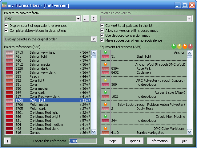 myriaCross Floss 1.14.00 software screenshot