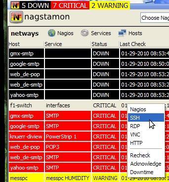 Nagstamon 2.0 software screenshot