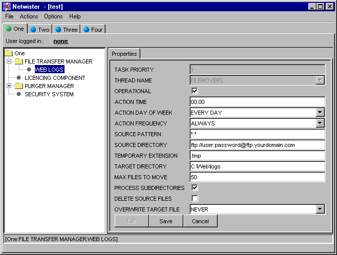 netwister 1.1 software screenshot