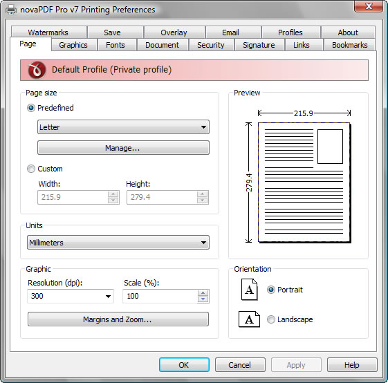 novaPDF Pro 8.8.947 software screenshot