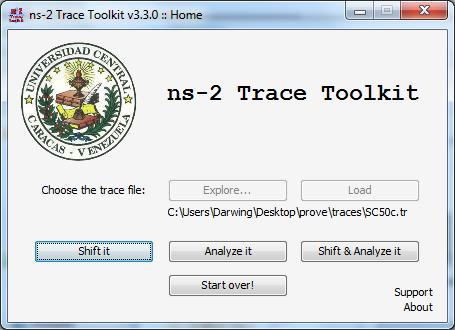 ns-2 Trace Toolkit 3.5.0 software screenshot