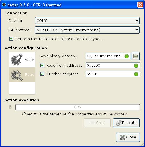 ntdisp 0.5.1 Beta software screenshot
