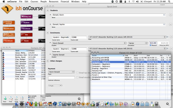 onCourse 8.0.2.41432 software screenshot