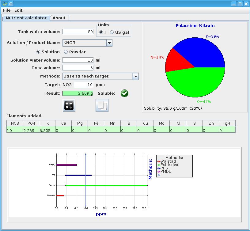 pafcalc 1.0.1 software screenshot