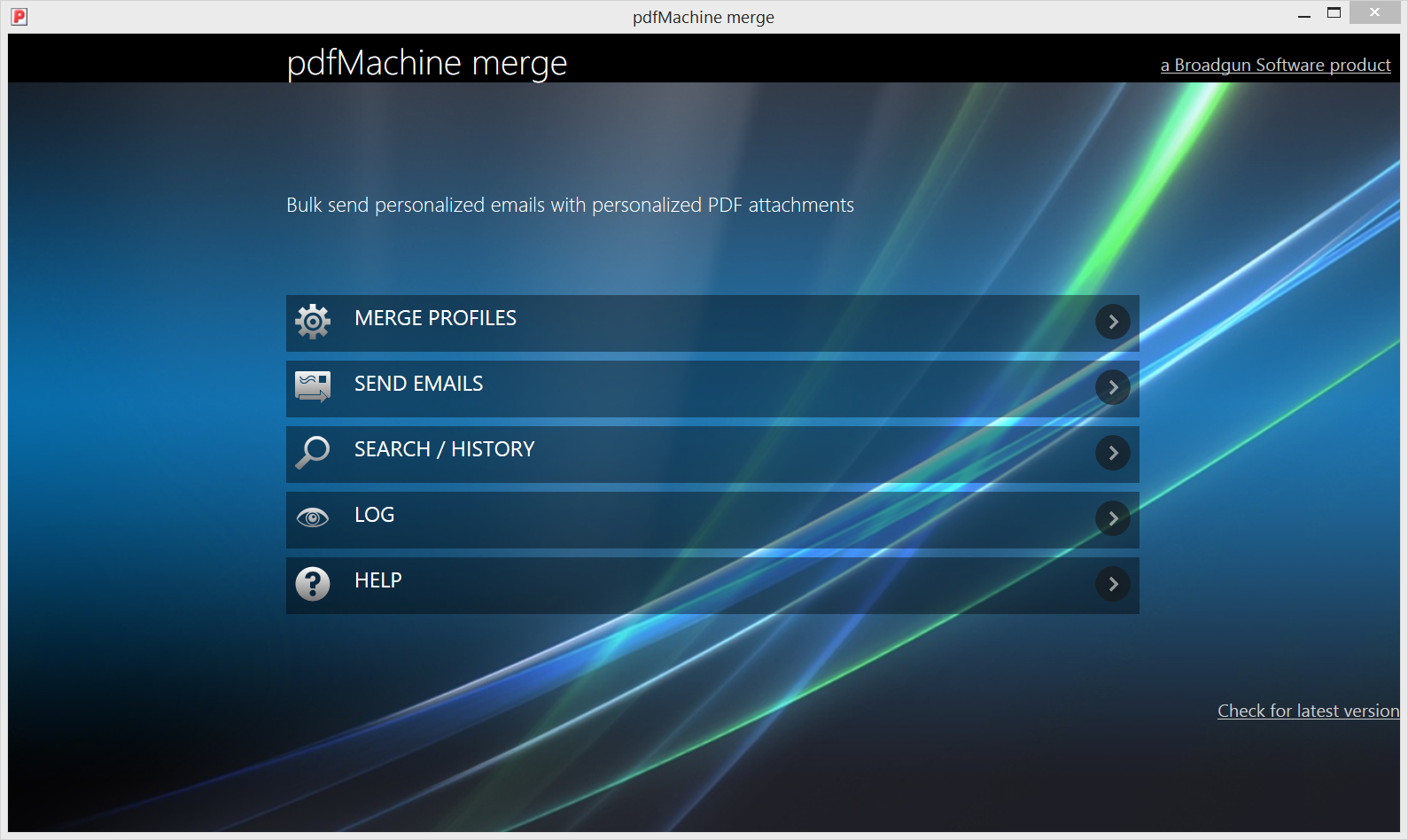 pdfMachine merge 1.0.6330.28466 software screenshot