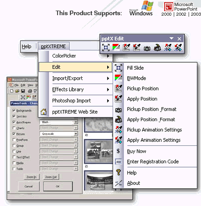 pptXTREME Edit for PowerPoint 2.00.02 software screenshot
