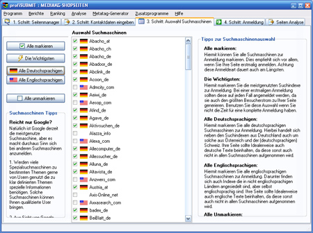 profiSUBMIT 10.1.0 software screenshot
