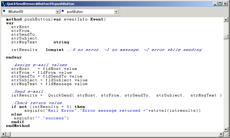 psSendMail 1.1 software screenshot