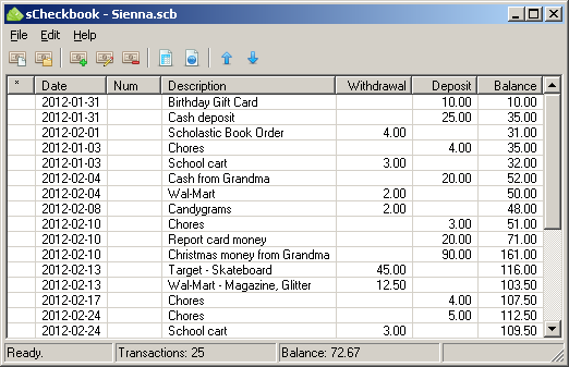 sCheckbook  1.1.3.1 software screenshot