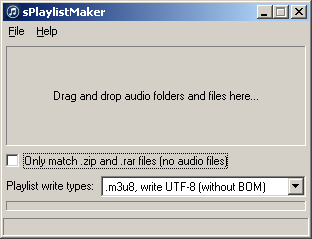 sPlaylistMaker 1.1.0.1 software screenshot